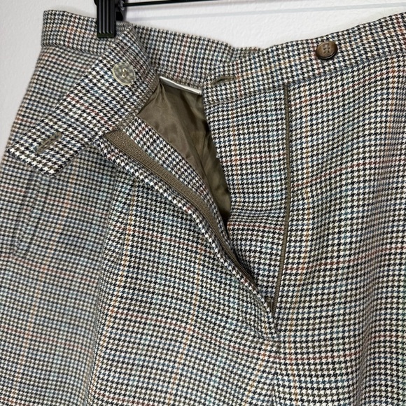 Evan-Picone Women’s Wool Trousers Size 12 Plaid Houndstooth Vintage - Picture 5 of 7